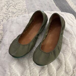 Tieks Olive Green Flats